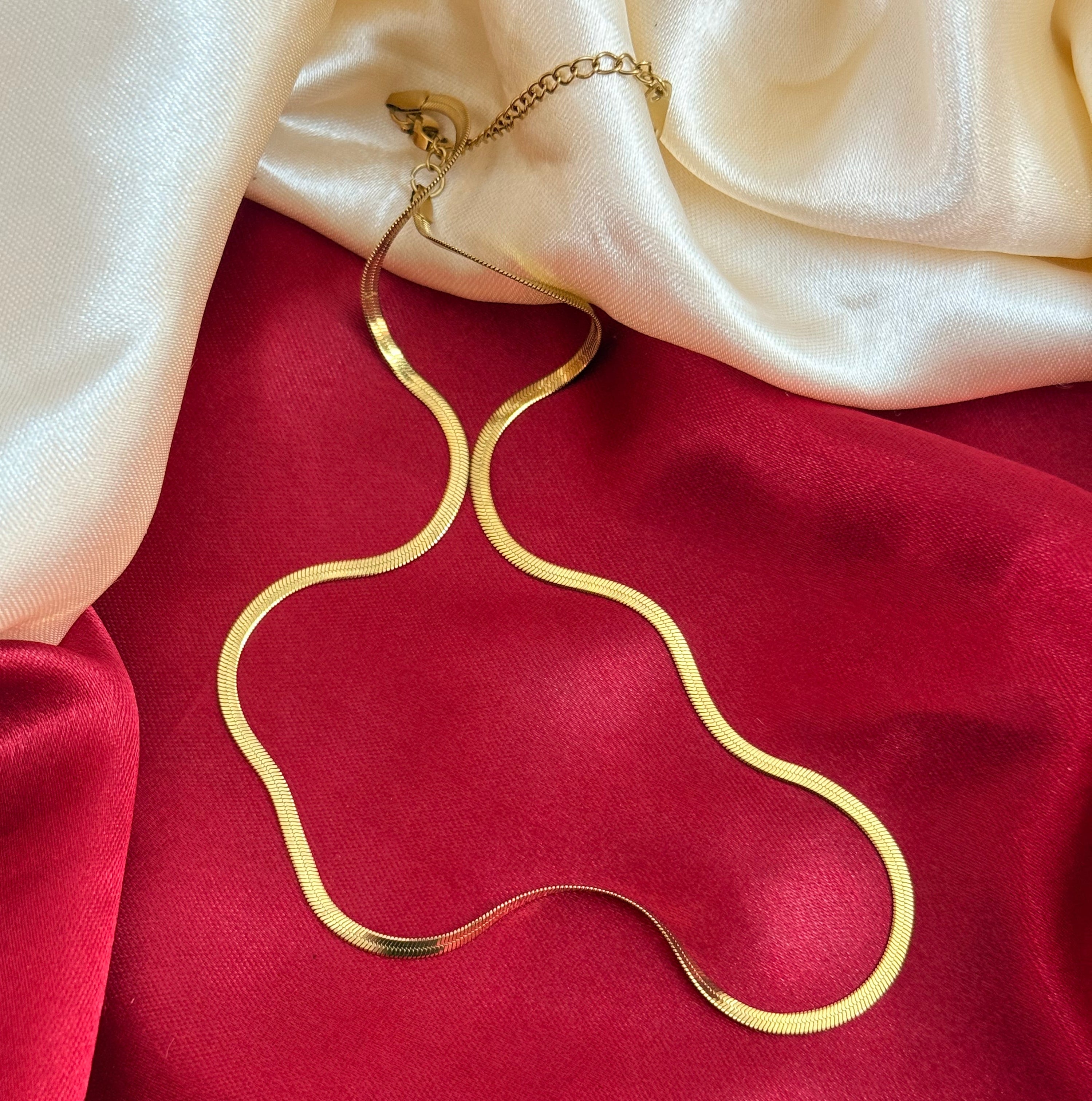 Classic Gold Snake Chain Necklace