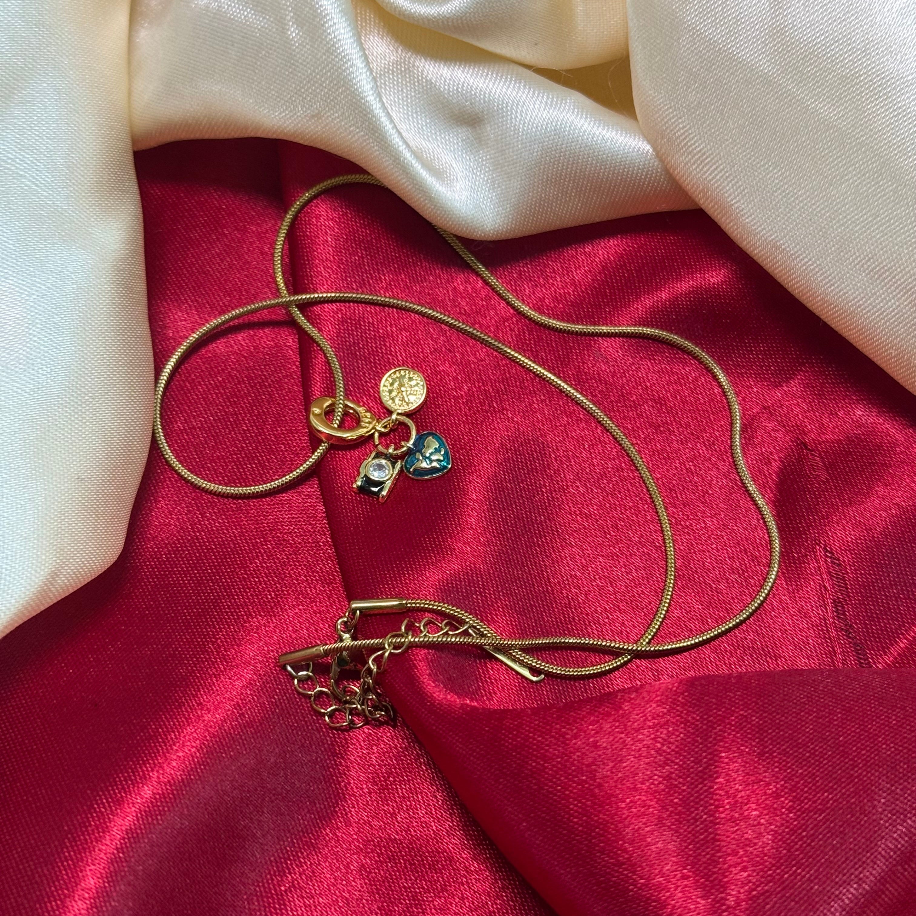 Lucky Charm Trio Link Necklace