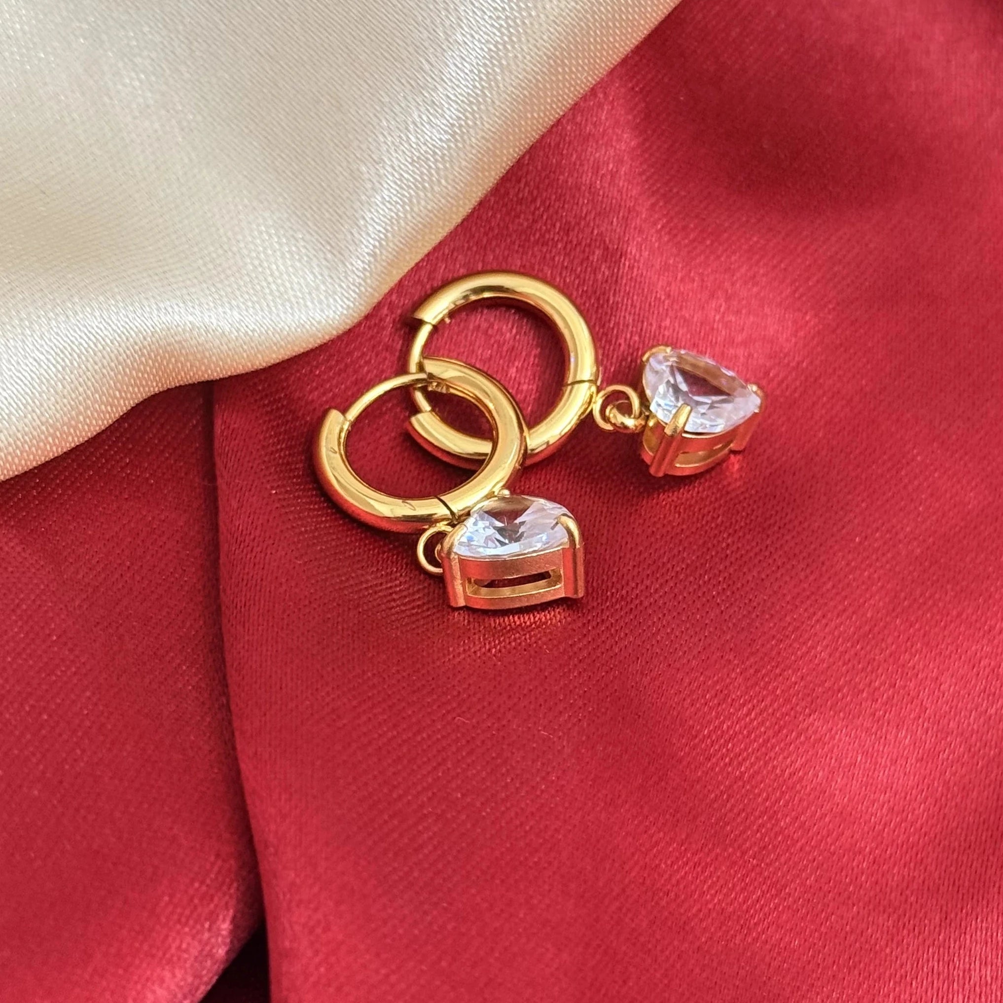 Aurelia Heart Drop Hoops