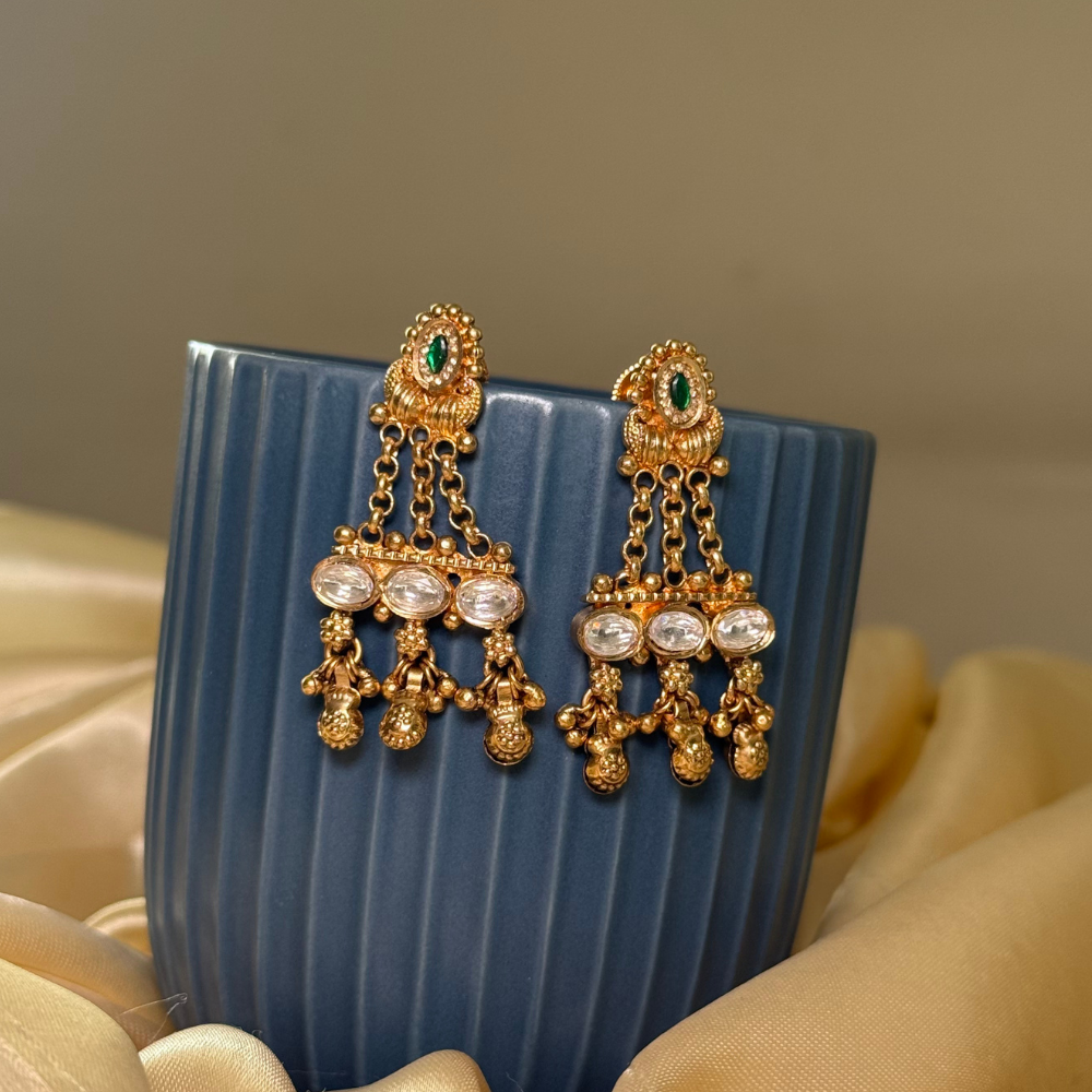 Emerald Bloom Antique Drop Set