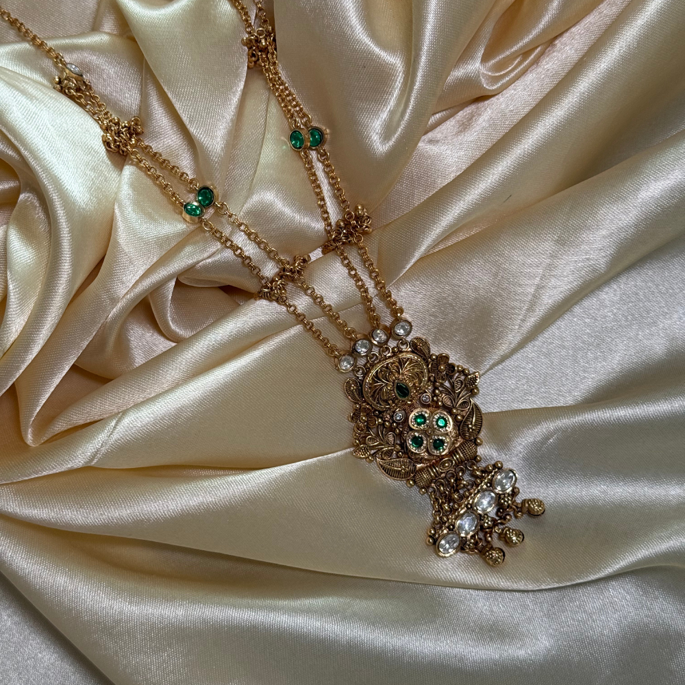 Emerald Bloom Antique Drop Set