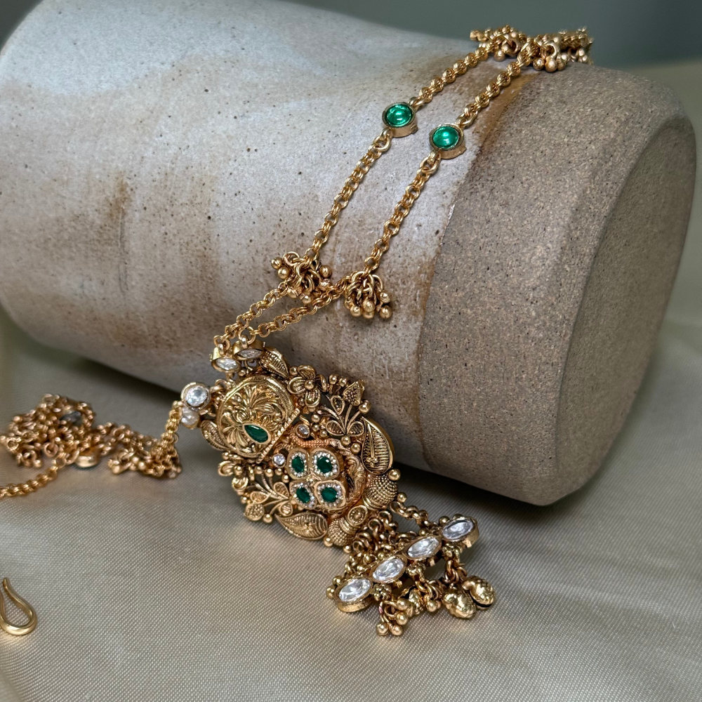 Emerald Bloom Antique Drop Set