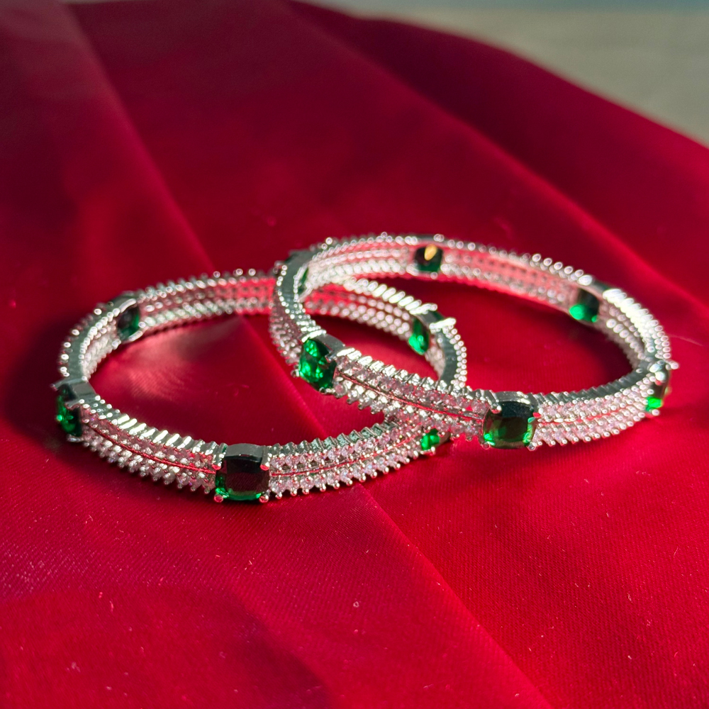 Emerald Frost Bangles
