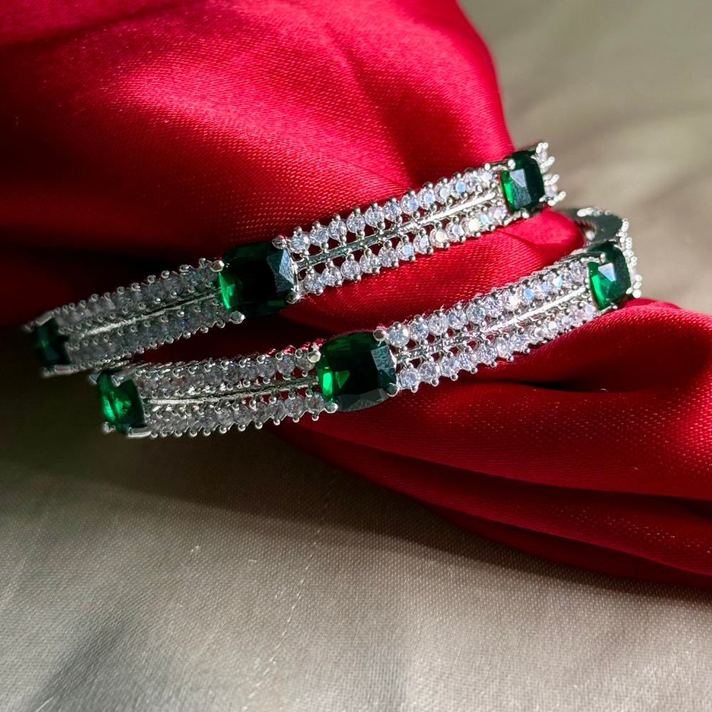 Emerald Frost Bangles