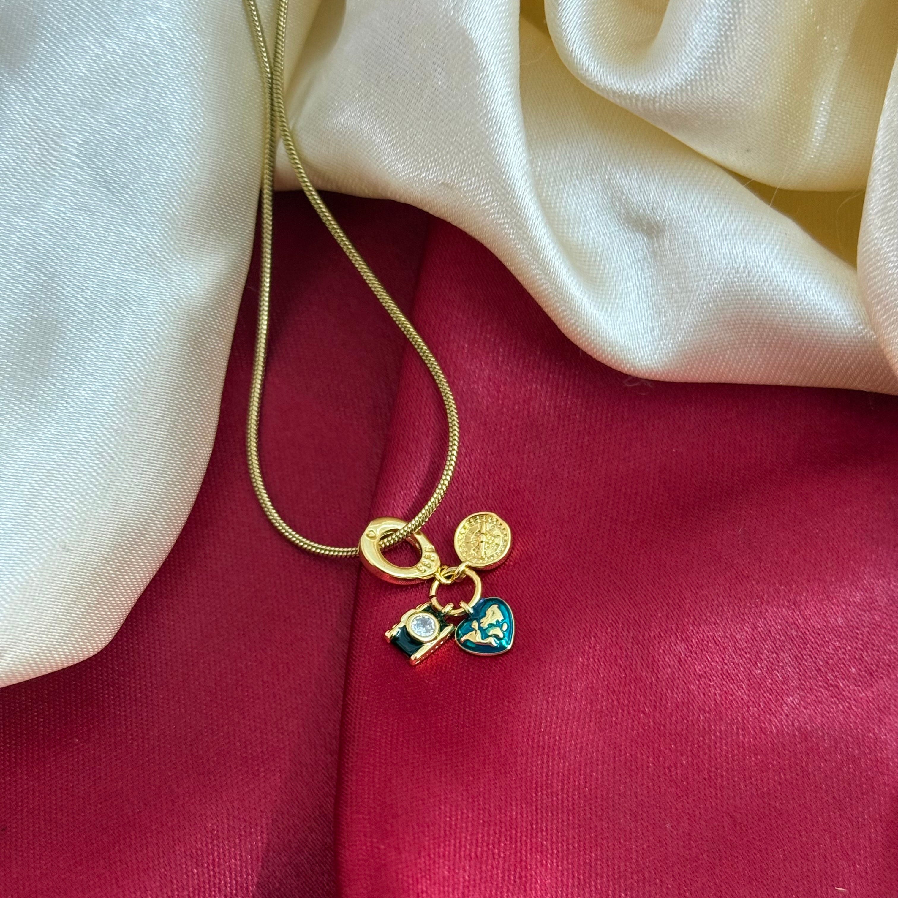 Lucky Charm Trio Link Necklace