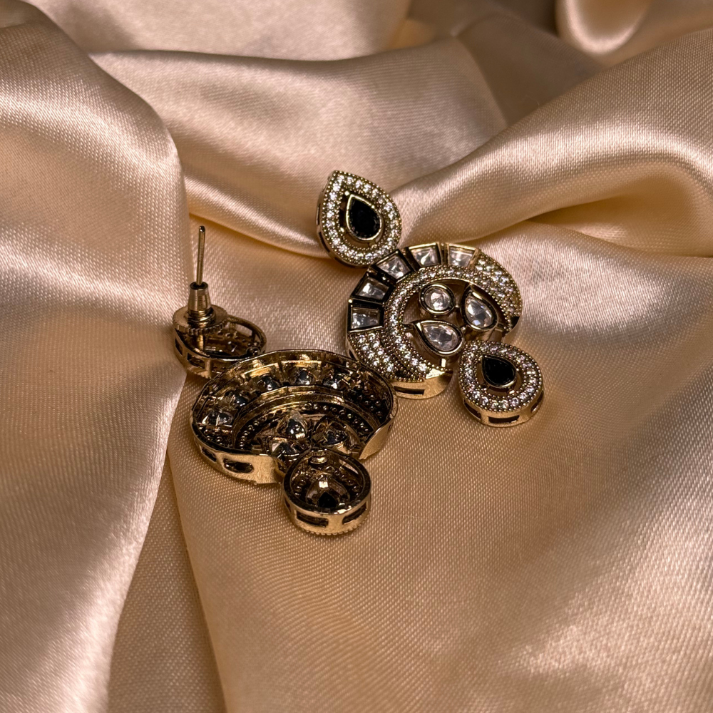 Festive Filigree Kundan Earrings