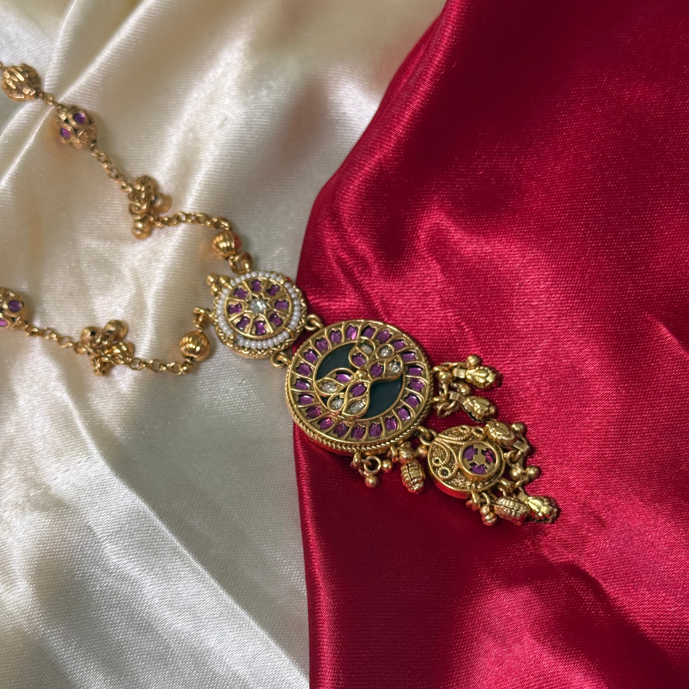 Padma Neelam Necklace Set