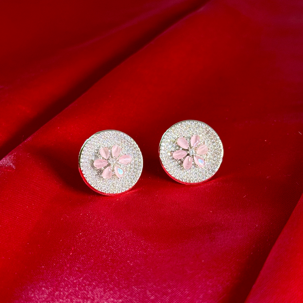Pink Blossom Studs