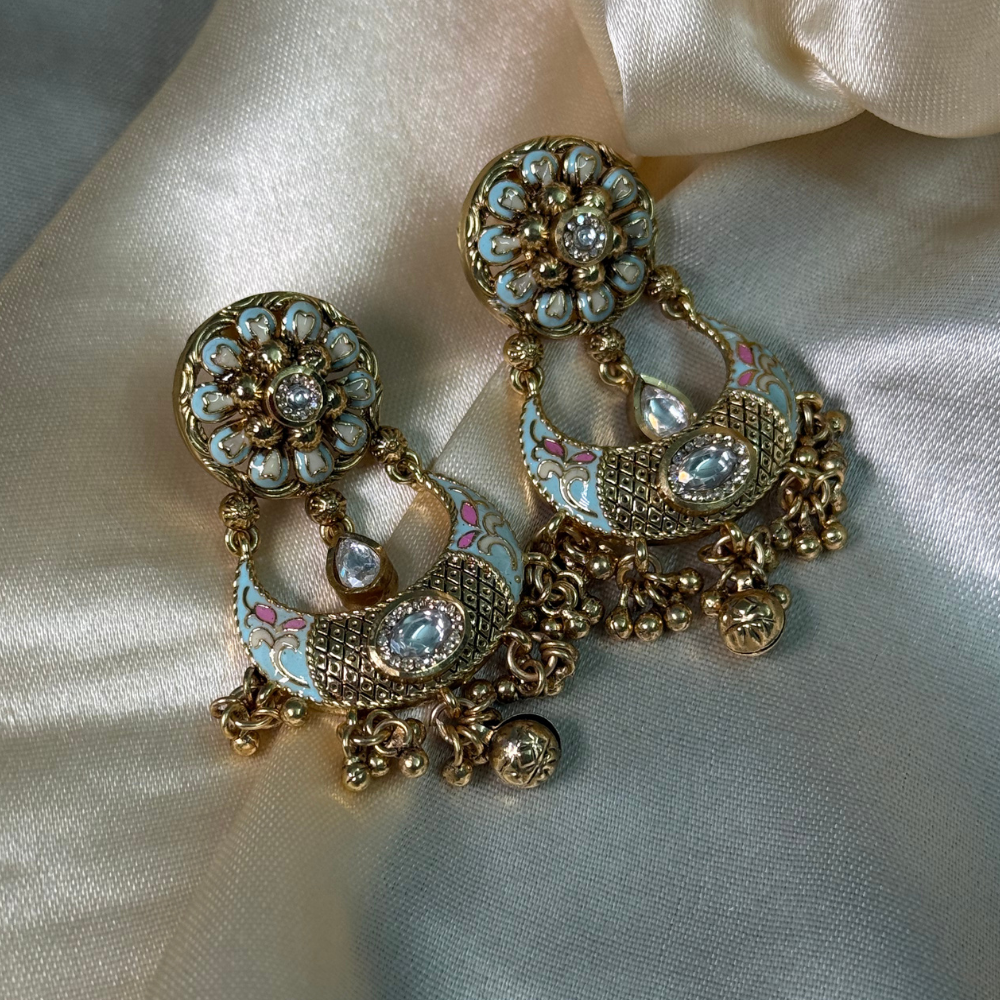 Royal Meenakari Chandbali