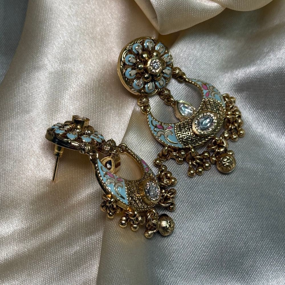 Royal Meenakari Chandbali