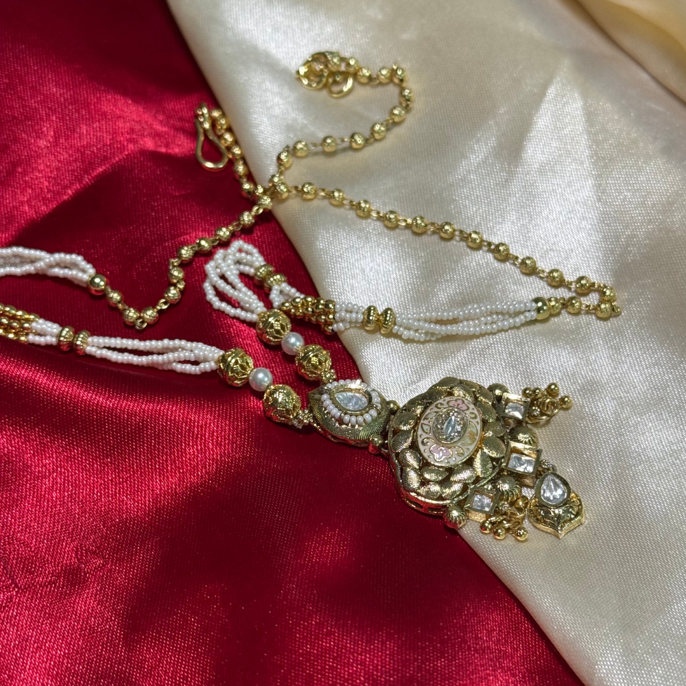 The Meenakari Kundan Multi-Chain Set